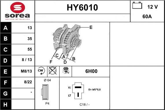 Sera HY6010 - Генератор autosila-amz.com