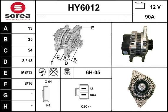 Sera HY6012 - Генератор autosila-amz.com