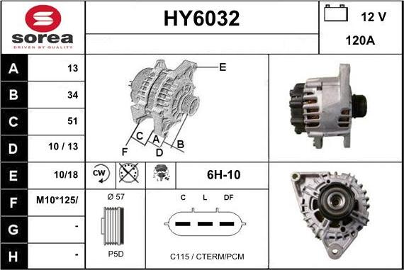 Sera HY6032 - Генератор autosila-amz.com