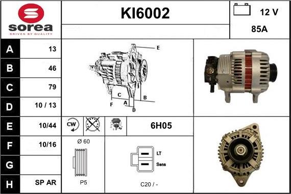 Sera KI6002 - Генератор autosila-amz.com