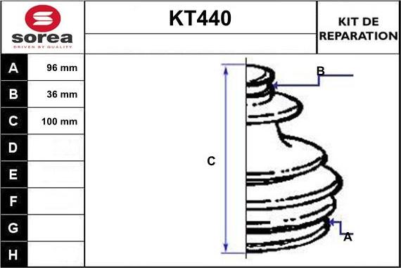 Sera KT440 - Пыльник, приводной вал autosila-amz.com