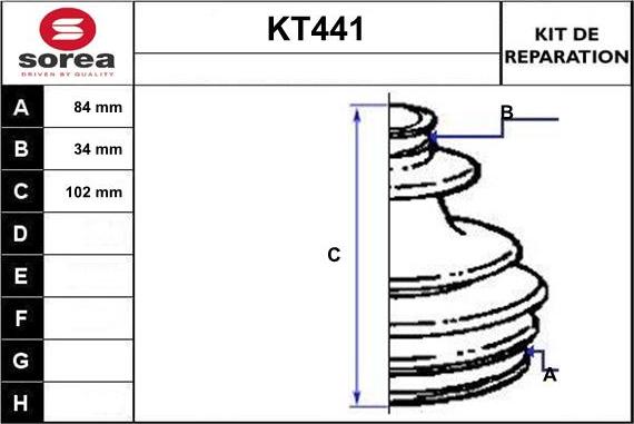 Sera KT441 - Пыльник, приводной вал autosila-amz.com