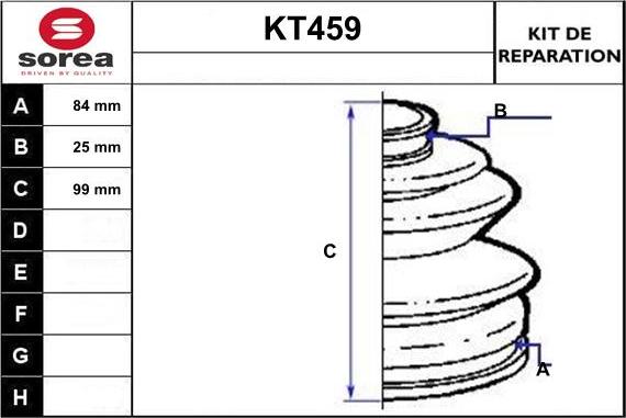 Sera KT459 - Пыльник, приводной вал autosila-amz.com