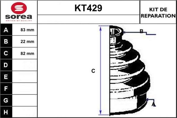 Sera KT429 - Пыльник, приводной вал autosila-amz.com