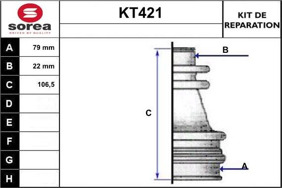 Sera KT421 - Пыльник, приводной вал autosila-amz.com