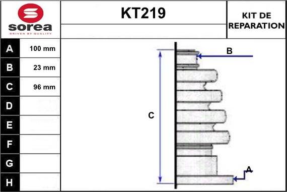 Sera KT219 - Пыльник, приводной вал autosila-amz.com