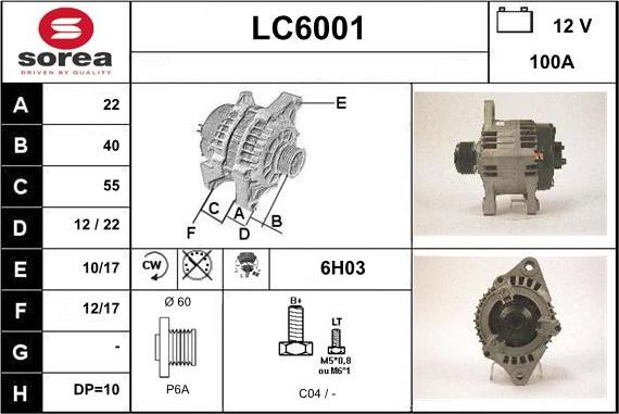 Sera LC6001 - Генератор autosila-amz.com