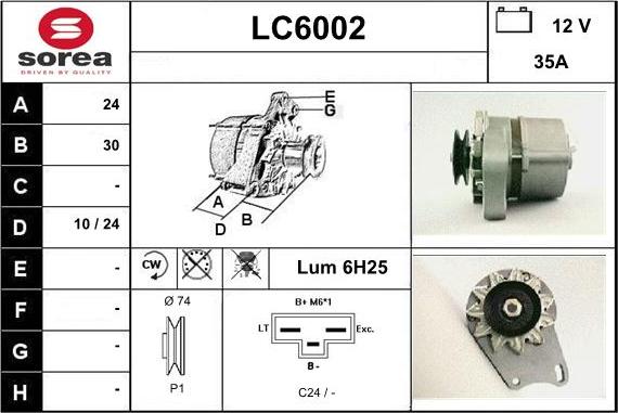 Sera LC6002 - Генератор autosila-amz.com