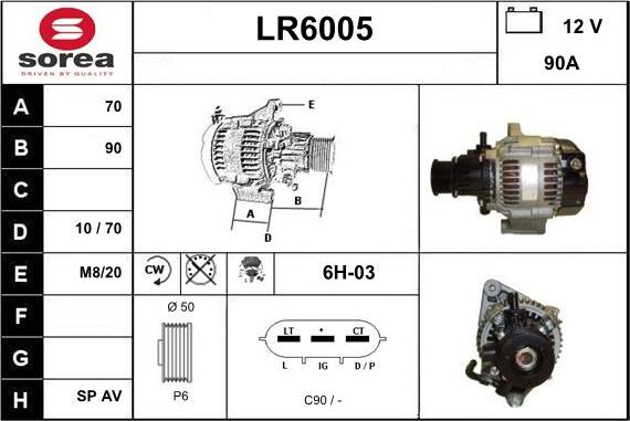 Sera LR6005 - Генератор autosila-amz.com