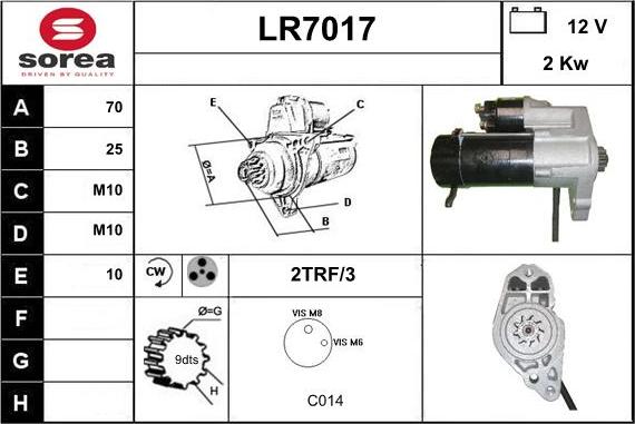 Sera LR7017 - Стартер autosila-amz.com