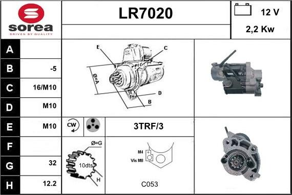 Sera LR7020 - Стартер autosila-amz.com