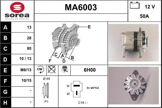 Sera MA6003 - Генератор autosila-amz.com