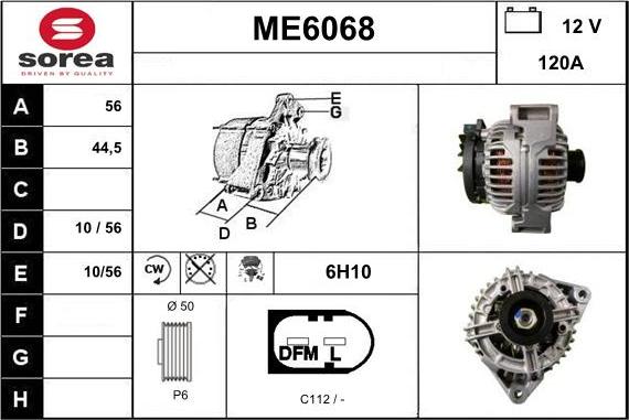 Sera ME6068 - Генератор autosila-amz.com