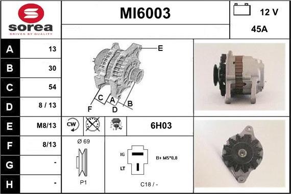 Sera MI6003 - Генератор autosila-amz.com