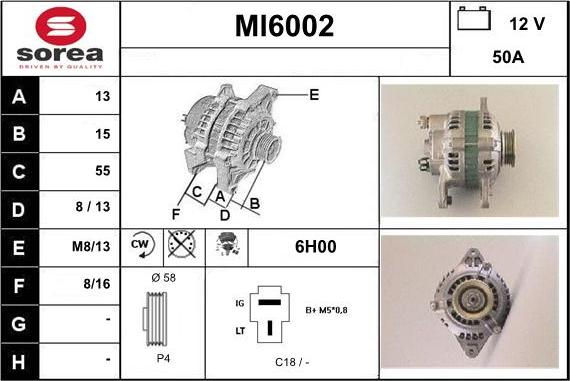 Sera MI6002 - Генератор autosila-amz.com