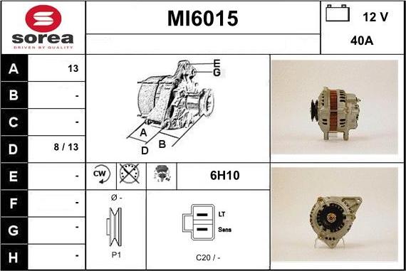 Sera MI6015 - Генератор autosila-amz.com