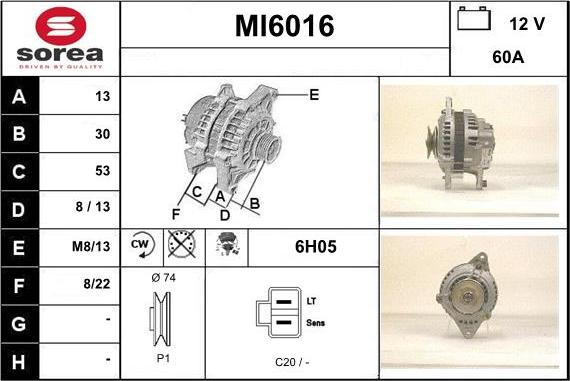 Sera MI6016 - Генератор autosila-amz.com