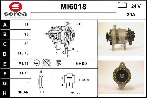 Sera MI6018 - Генератор autosila-amz.com