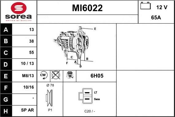 Sera MI6022 - Генератор autosila-amz.com