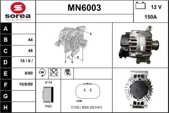 Sera MN6003 - Генератор autosila-amz.com