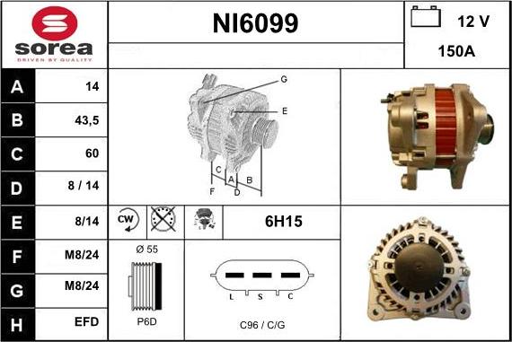 Sera NI6099 - Генератор autosila-amz.com