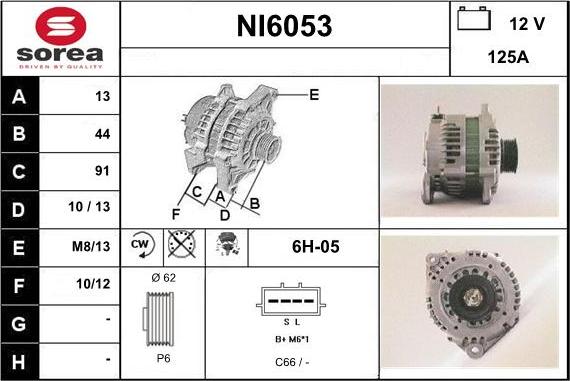 Sera NI6053 - Генератор autosila-amz.com