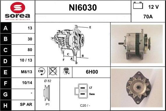 Sera NI6030 - Генератор autosila-amz.com