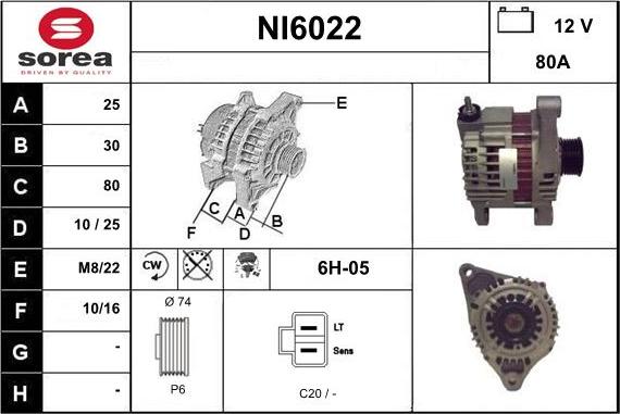 Sera NI6022 - Генератор autosila-amz.com