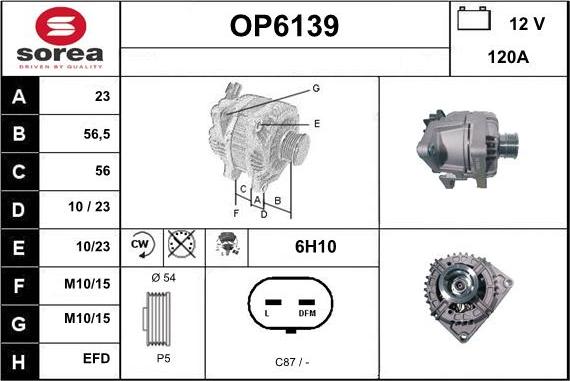 Sera OP6139 - Генератор autosila-amz.com