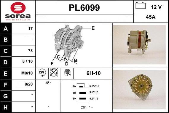 Sera PL6099 - Генератор autosila-amz.com