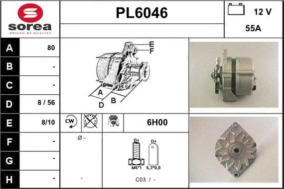 Sera PL6046 - Генератор autosila-amz.com