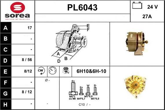 Sera PL6043 - Генератор autosila-amz.com