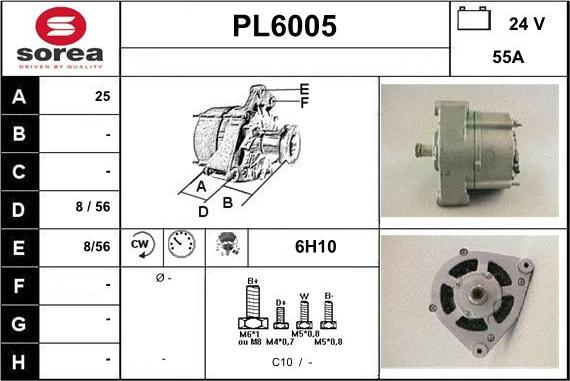 Sera PL6005 - Генератор autosila-amz.com