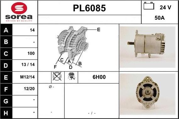 Sera PL6085 - Генератор autosila-amz.com