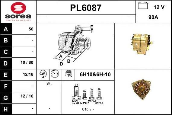 Sera PL6087 - Генератор autosila-amz.com