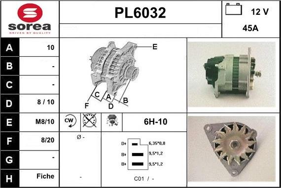 Sera PL6032 - Генератор autosila-amz.com