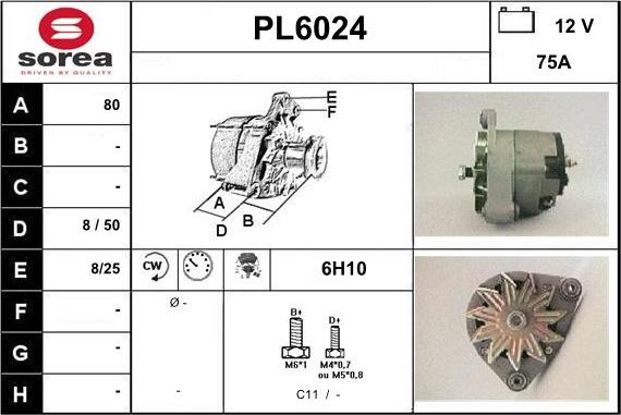 Sera PL6024 - Генератор autosila-amz.com