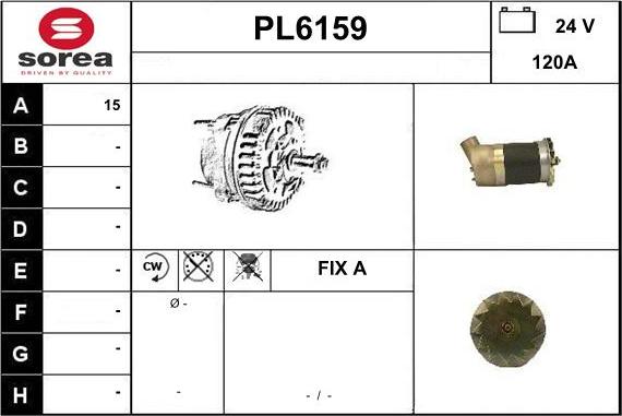 Sera PL6159 - Генератор autosila-amz.com