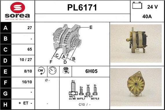 Sera PL6171 - Генератор autosila-amz.com