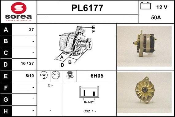 Sera PL6177 - Генератор autosila-amz.com