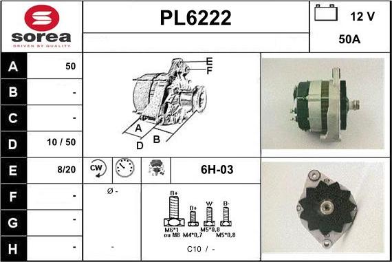 Sera PL6222 - Генератор autosila-amz.com