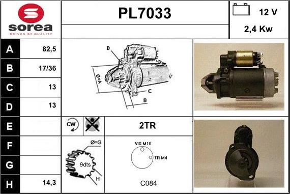 Sera PL7033 - Стартер autosila-amz.com