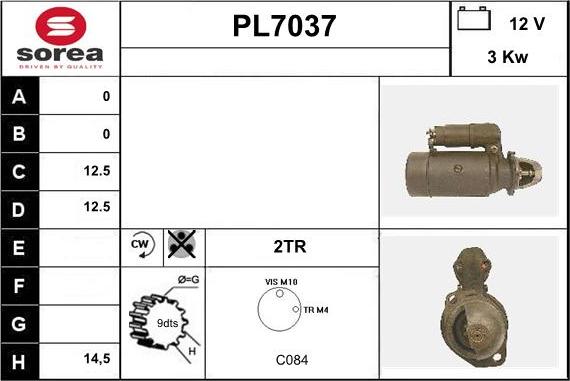 Sera PL7037 - Стартер autosila-amz.com