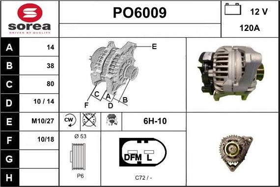 Sera PO6009 - Генератор autosila-amz.com