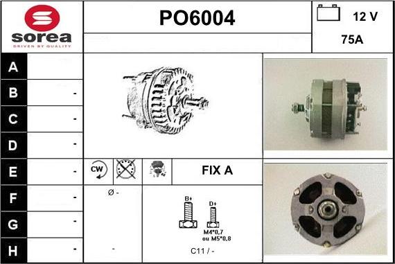 Sera PO6004 - Генератор autosila-amz.com