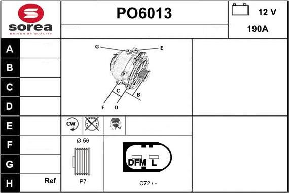 Sera PO6013 - Генератор autosila-amz.com