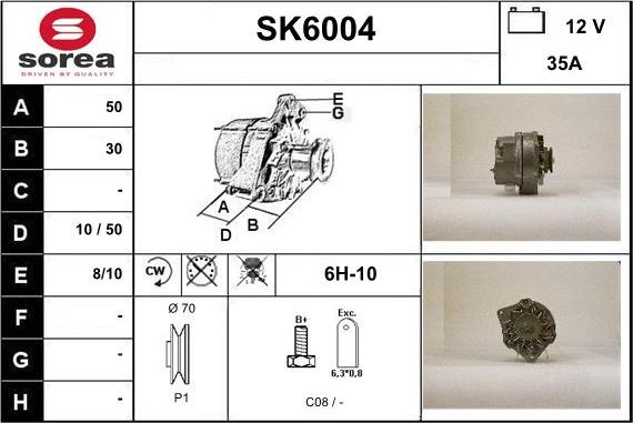 Sera SK6004 - Генератор autosila-amz.com