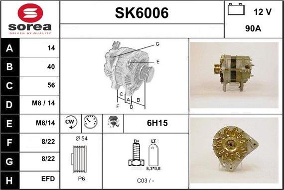 Sera SK6006 - Генератор autosila-amz.com