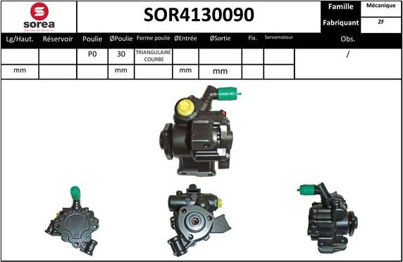 Sera SOR4130090 - Гидравлический насос, рулевое управление, ГУР autosila-amz.com