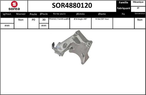 Sera SOR4880120 - Гидравлический насос, рулевое управление, ГУР autosila-amz.com